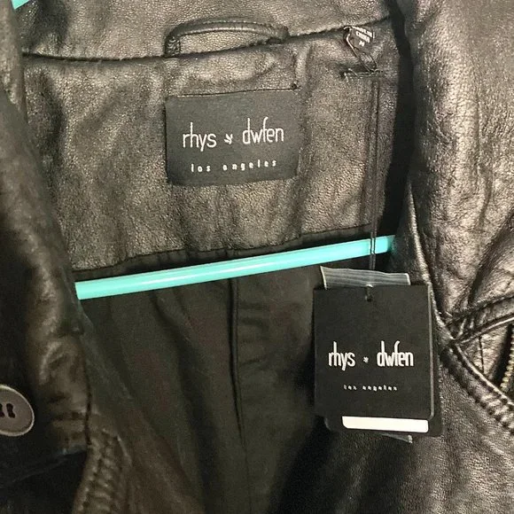 Rhys Dwfen Leather Jacket (M) LIKE NEW w/ original tags - Picture 3 of 6